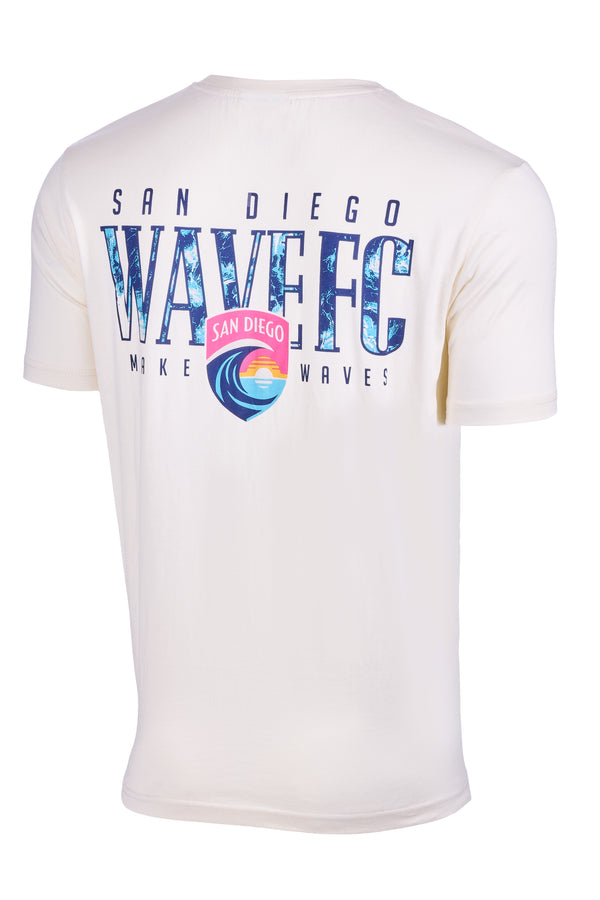Youth San Diego Wave FC Wordmark Wave Fill Short Sleeve Tee