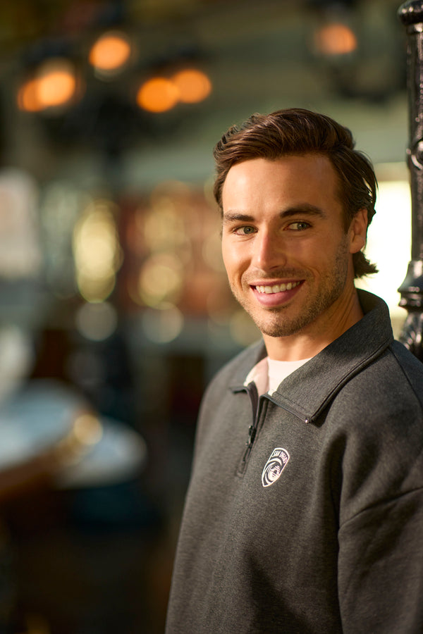 Unisex San Diego Wave FC Twill Crest Quarter Zip Pullover