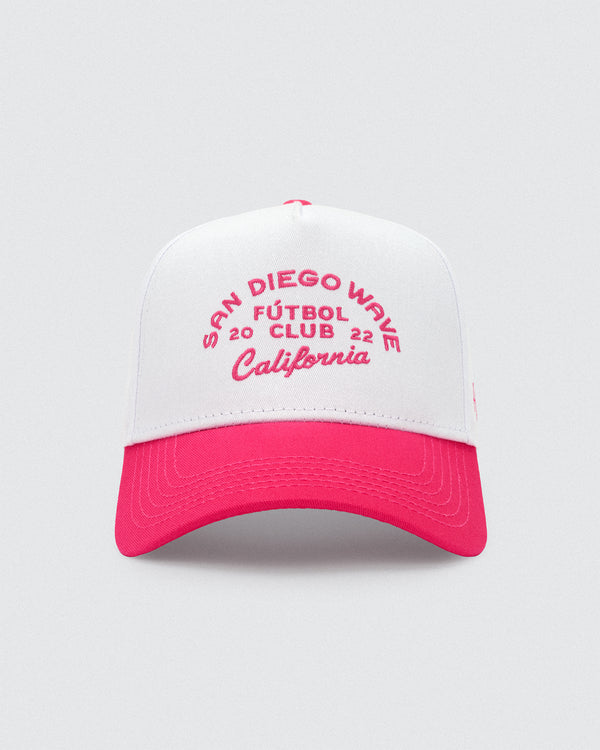 San Diego Wave FC x Huega House Pink & White High Profile Hat