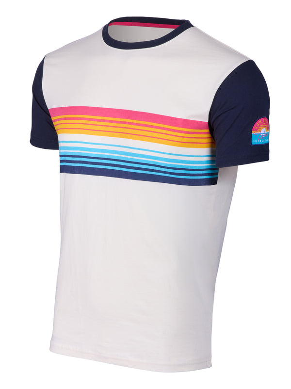 Unisex San Diego Wave FC Sunset Stripes Short Sleeve Tee