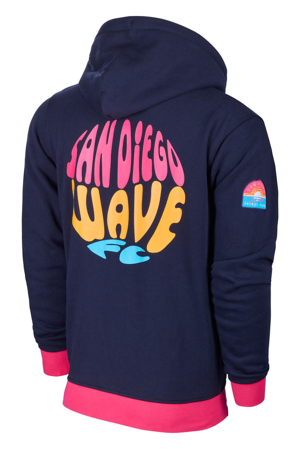 Youth San Diego Wave FC Groovy Full Zip Hoodie