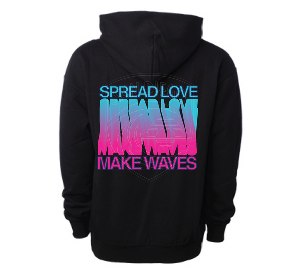 San Diego Wave FC Spread Love Make Waves 2024 Pride Hoodie