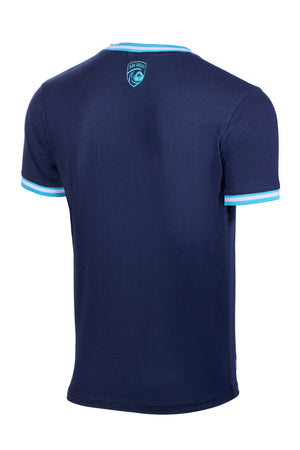 Unisex San Diego Wave FC Wave Fill Pocket Short Sleeve Ringer Tee