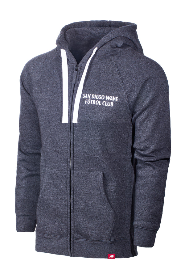 Unisex San Diego Wave FC Ronin Heywood Full Zip Hoodie