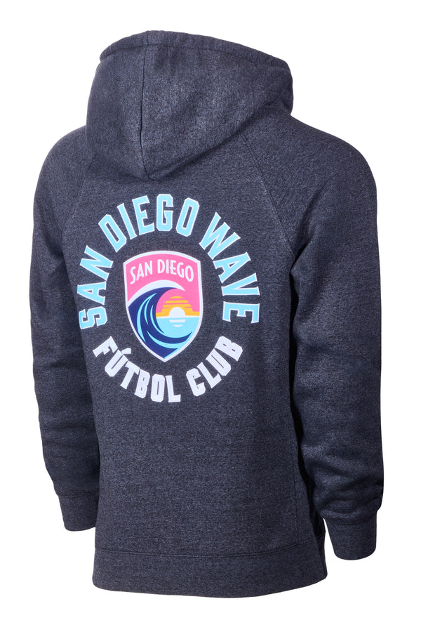 Unisex San Diego Wave FC Ronin Heywood Full Zip Hoodie