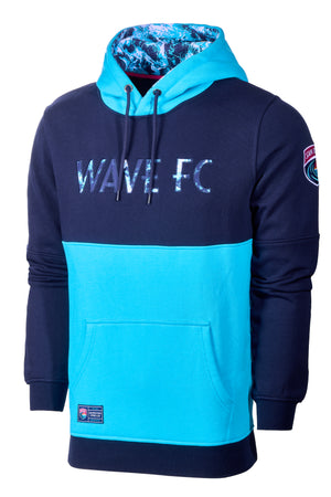 Unisex San Diego Wave FC Wave Fill Color Block Hoodie