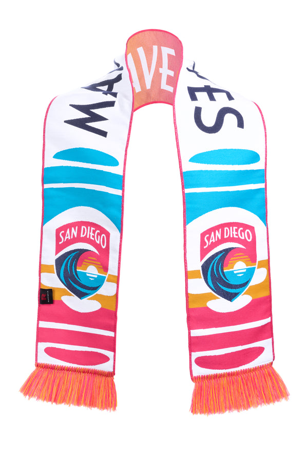San Diego Wave FC Gradient Sunset Digital Woven Scarf