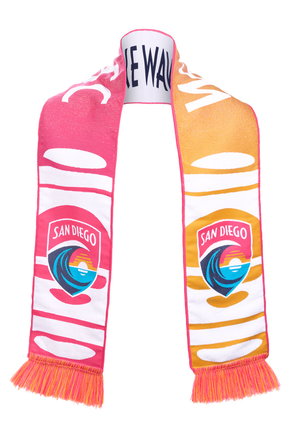San Diego Wave FC Gradient Sunset Digital Woven Scarf