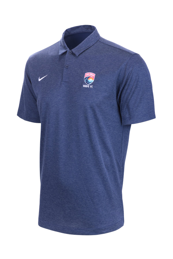 Men's Nike San Diego Wave FC Embroidered Crest Heather Polo