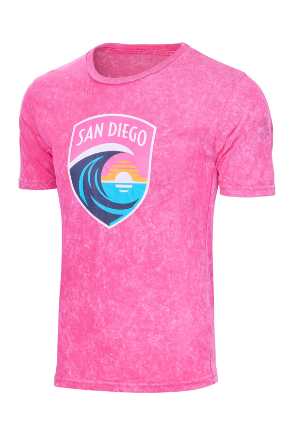 Youth San Diego Wave FC Rugged Defense Mineral Wash Short Sleeve Tee