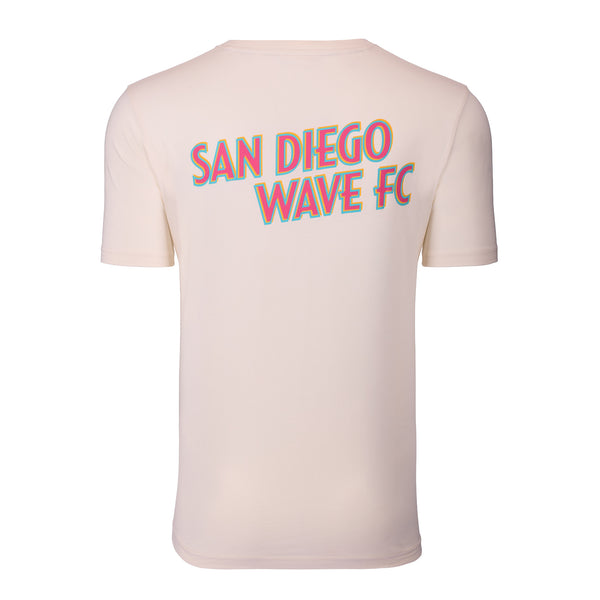 Unisex San Diego Wave FC Outline Wordmark Short Sleeve Tee