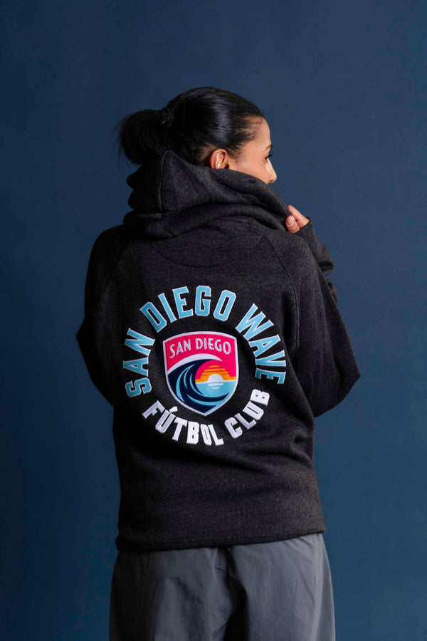 Unisex San Diego Wave FC Ronin Heywood Full Zip Hoodie