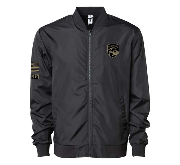 Unisex San Diego Wave FC Military Appreciation Bomber Jacket
