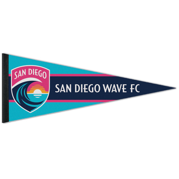 San Diego Wave FC Color Block Wordmark Pennant
