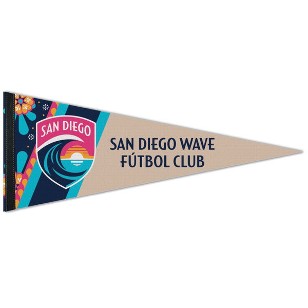 San Diego Wave FC Tile Crest Stripe Pennant