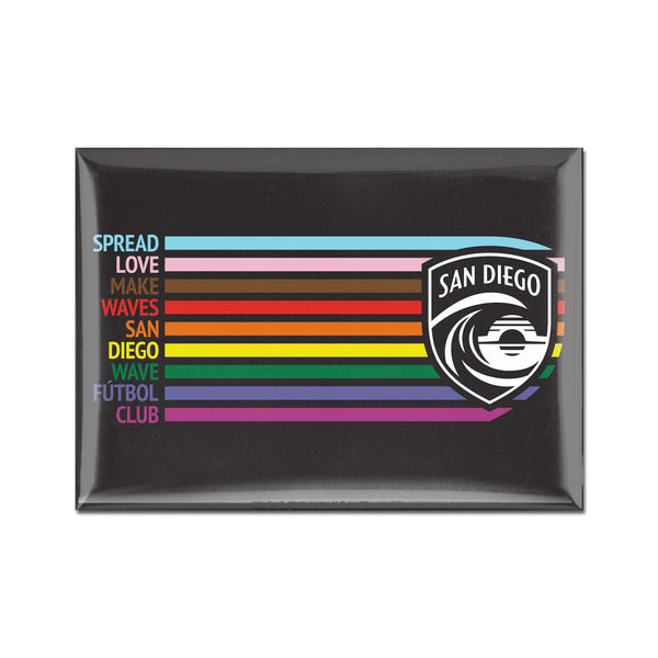 San Diego Wave FC Spread Love Make Waves Pride Magnet