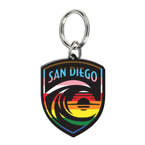 San Diego Wave FC Pride Keychain