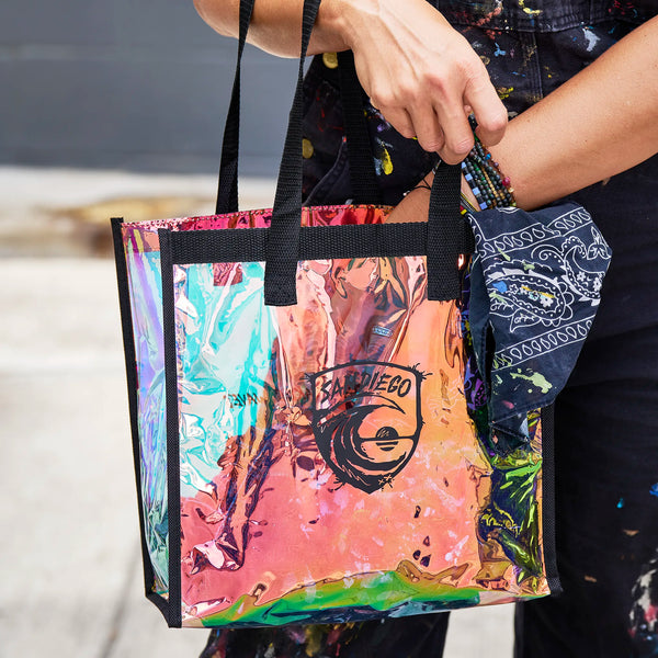 San Diego Wave FC Our Pride Makes Waves Iridescent Tote Bag