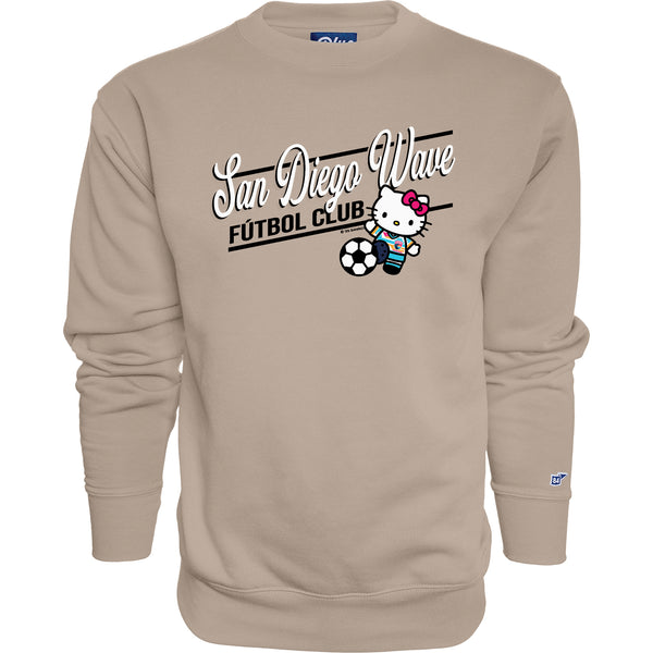 Unisex San Diego Wave FC Hello Kitty Featly Crew Neck