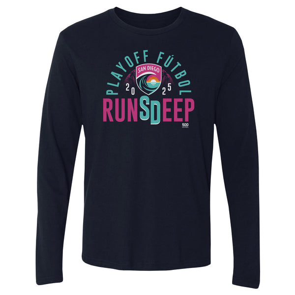 Unisex San Diego Wave FC 2025 Runs Deep Playoffs Long Sleeve Tee
