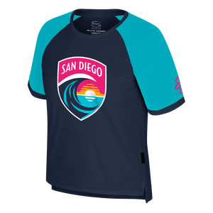 Women's San Diego Wave FC Run Crest Short Sleeve Tee