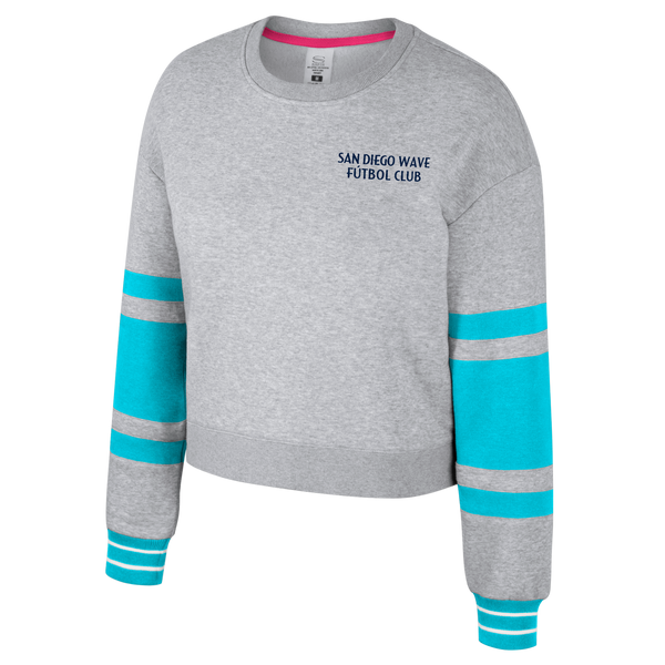 Women's San Diego Wave FC Scrimmage Cropped Crew Neck Fleece