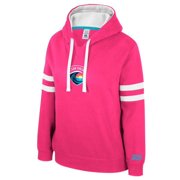 Women's San Diego Wave FC Road Game Gel Crest Fleece Hoodie