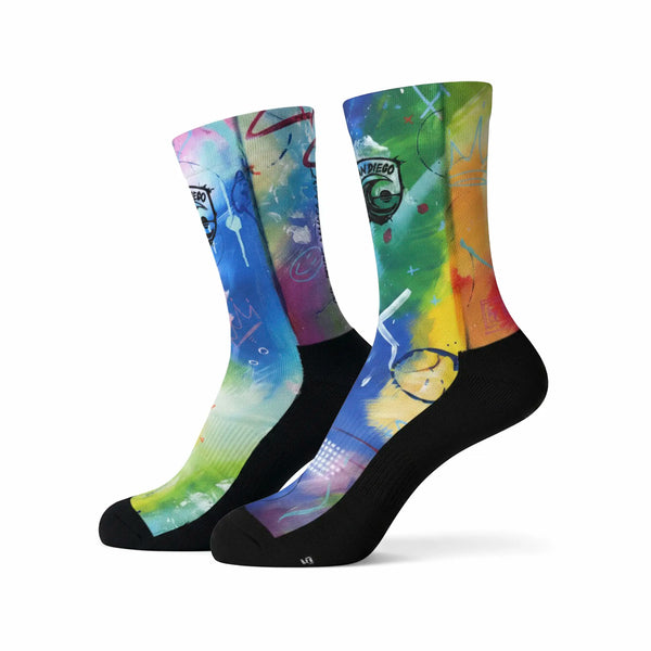 San Diego Wave FC Our Pride Makes Waves Socks