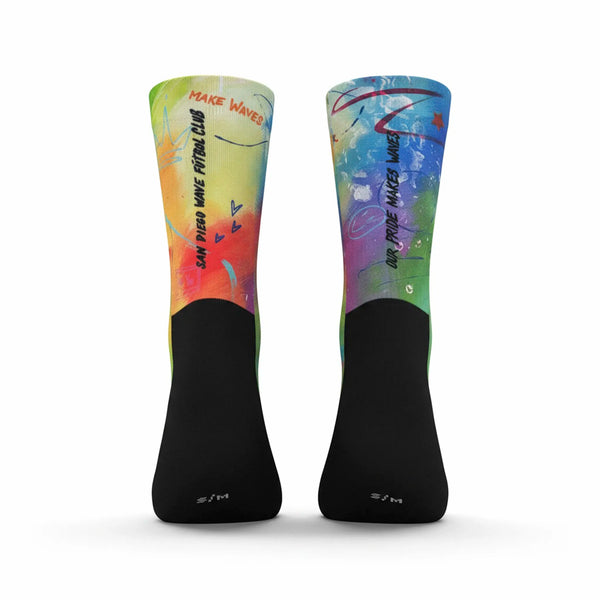 San Diego Wave FC Our Pride Makes Waves Socks