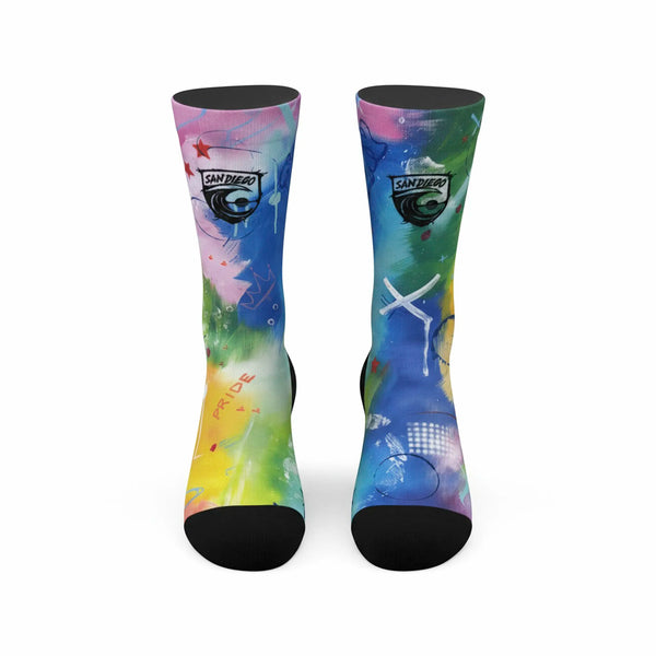 San Diego Wave FC Our Pride Makes Waves Socks