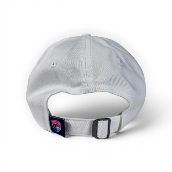 Nike San Diego Wave FC HD Embroidery Wordmark White Club Hat