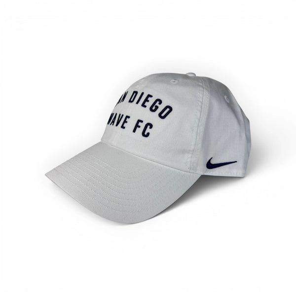 Nike San Diego Wave FC HD Embroidery Wordmark White Club Hat