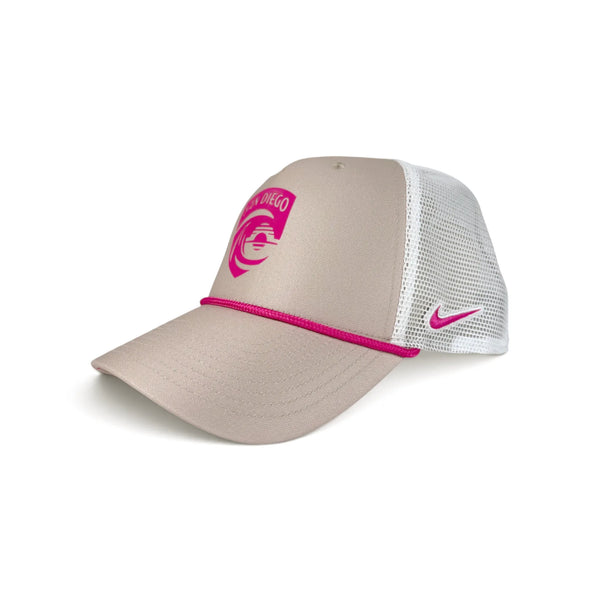 Nike San Diego Wave FC HD Print One Color Crest Rise Rope Trucker Hat