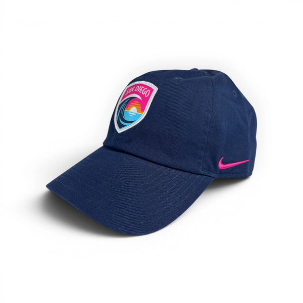 Nike San Diego Wave FC Woven Patch Crest Navy Club Hat