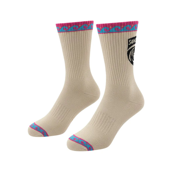 San Diego Wave FC One Color Crest Tile Socks