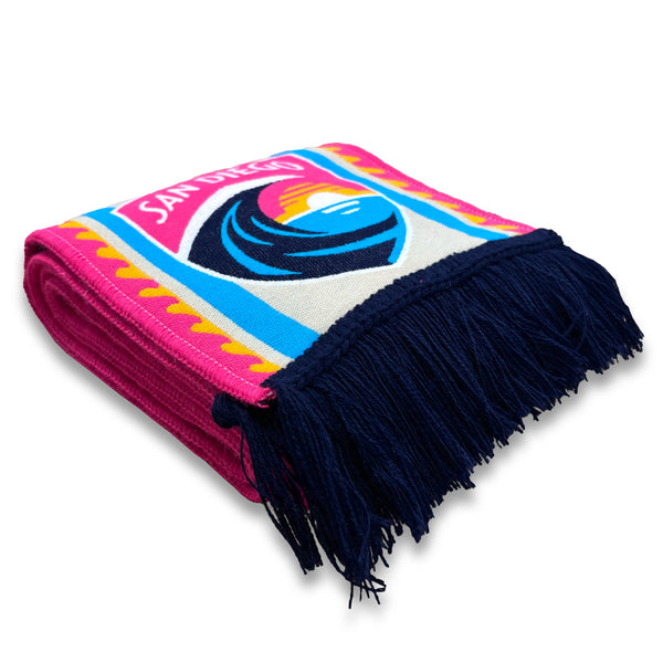 San Diego Wave FC Wave Stripes HD Woven Scarf