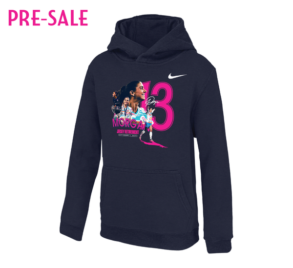 Youth Nike San Diego Wave FC Alex Morgan Retirement Club Fleece Hoodie
