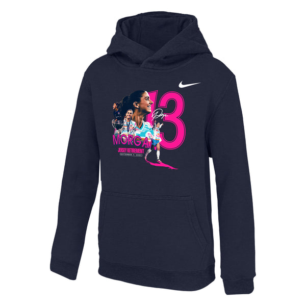Youth Nike San Diego Wave FC Alex Morgan Retirement Club Fleece Hoodie