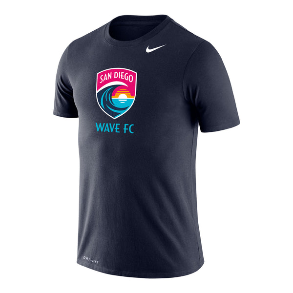 Men's Nike San Diego Wave FC Crest Dri-Fit Cotton Short Sleeve Tee
