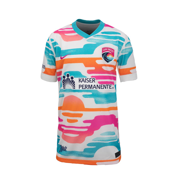 Youth Nike San Diego Wave FC Del Sol 2025 Replica Jersey