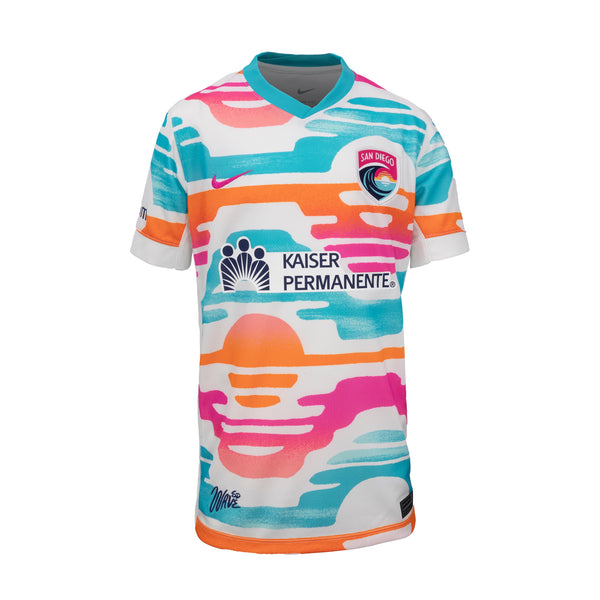 Youth Nike San Diego Wave FC Del Sol 2025 Replica Jersey