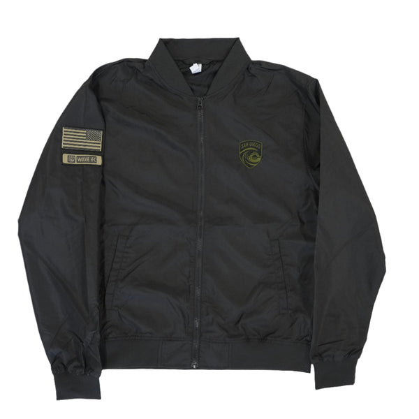 Unisex San Diego Wave FC Military Appreciation Bomber Jacket