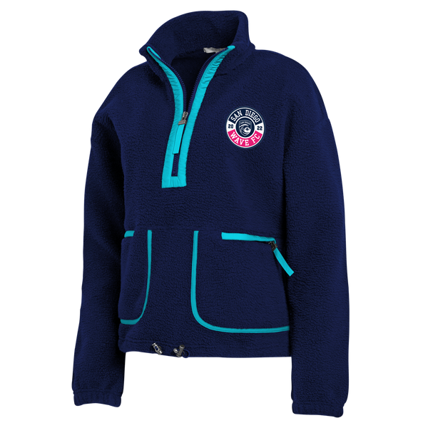 Women's San Diego Wave FC 1/2 Zip Polar Fleece