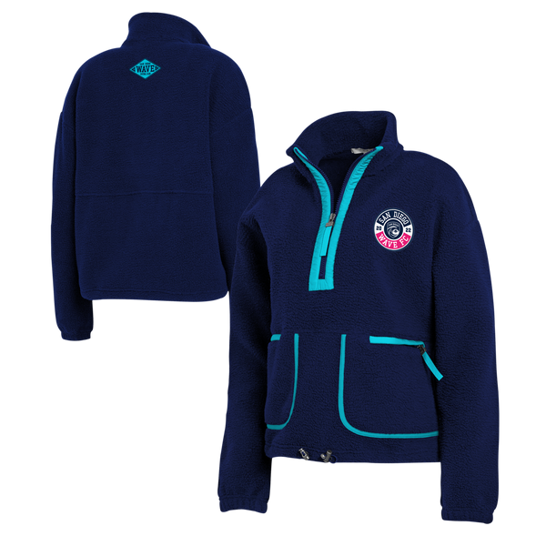 Women's San Diego Wave FC 1/2 Zip Polar Fleece