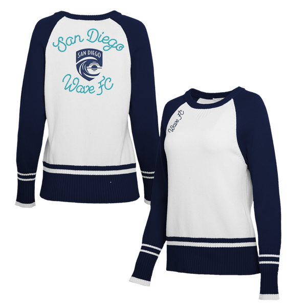 Women's San Diego Wave FC Chainstitch Embroidery Color Block Sweater