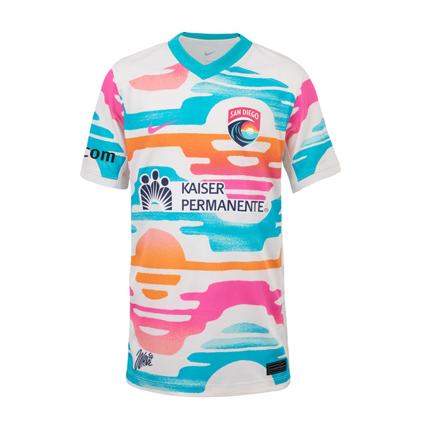 Youth Nike San Diego Wave FC 2024 Del Sol Jersey