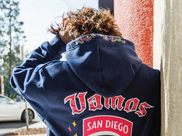 Unisex San Diego Wave FC Vamos Wave Noche Latina Fleece Hoodie