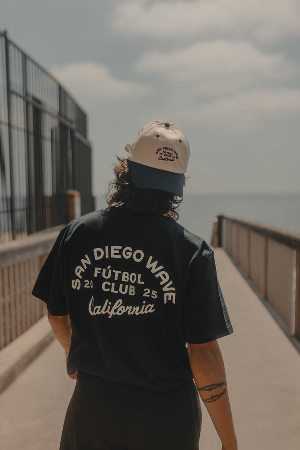 Unisex San Diego Wave FC x Huega House Navy Short Sleeve Tee