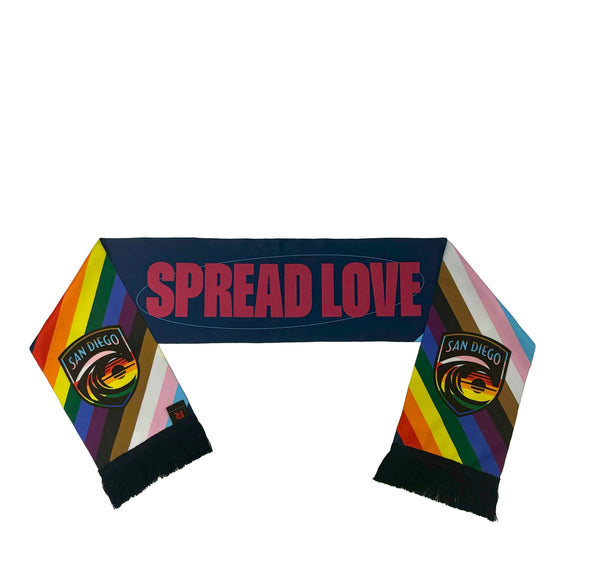 San Diego Wave FC Spread Love Make Waves 2024 Pride Summer Scarf