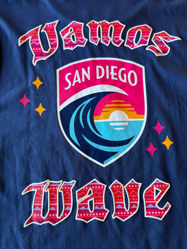 Unisex San Diego Wave FC Vamos Wave Noche Latina Short Sleeve Tee